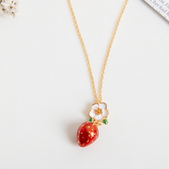 kate spade Jewelry - Kate Spade picnic perfect strawberry Necklace kate spade Jewelry - Kate Spade picnic perfect strawberry Necklace